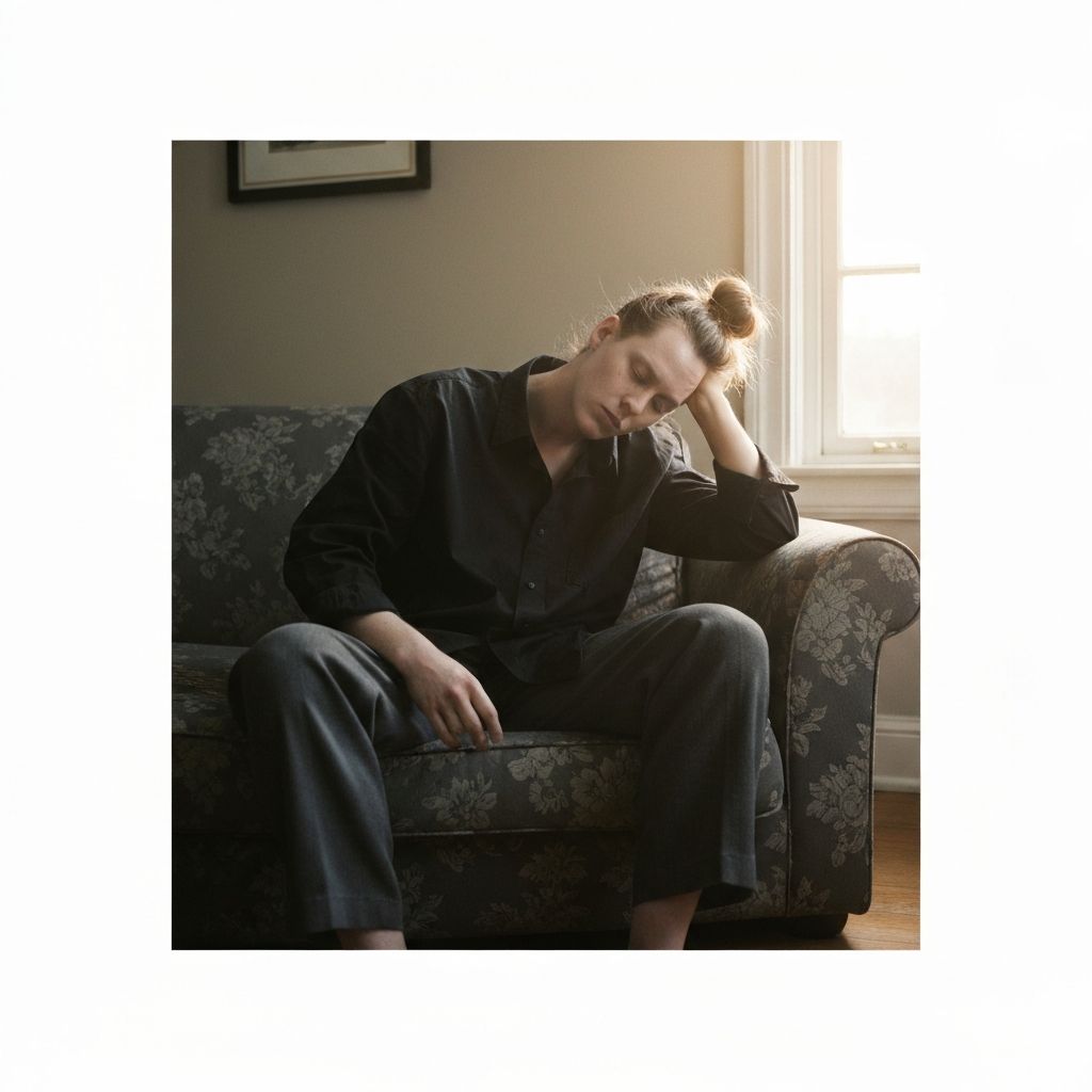 Person feeling defeated